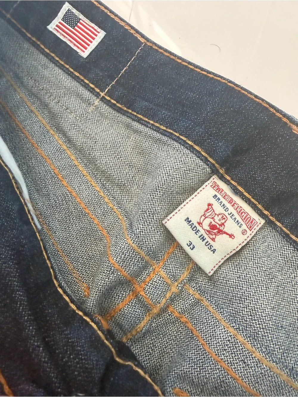 True Religion Men’s Indigo Straight Jeans